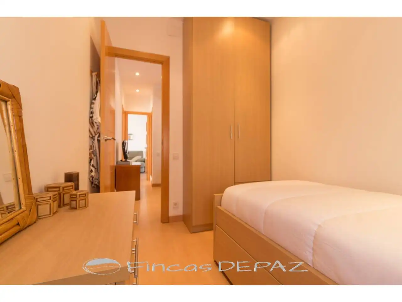 Bedroom of Flat for sale in Castelldefels  with Air Conditioner, Heating and Parquet flooring