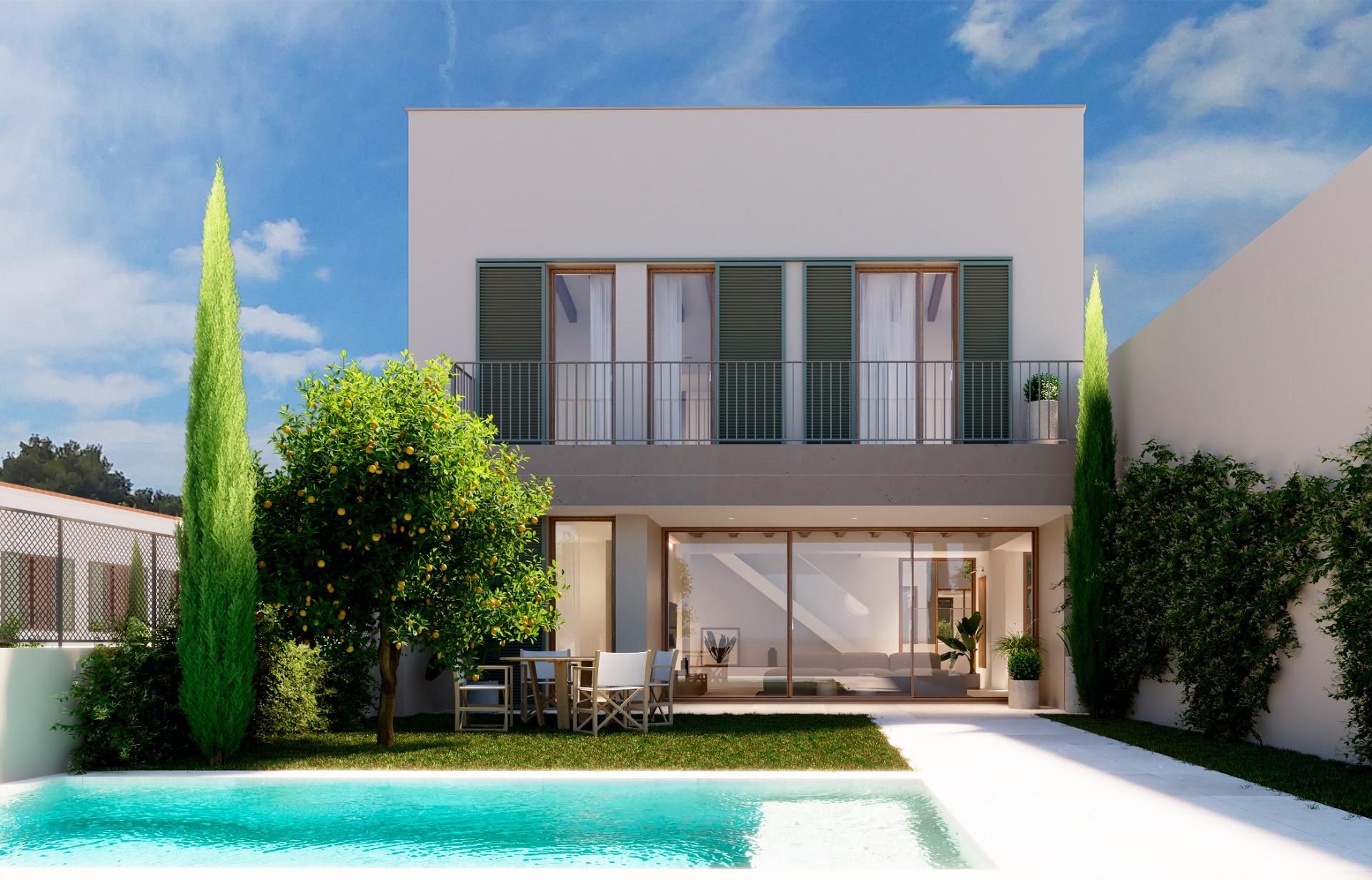 Vista exterior de Casa o xalet en venda en  Palma de Mallorca amb Aire condicionat, Calefacció i Jardí privat
