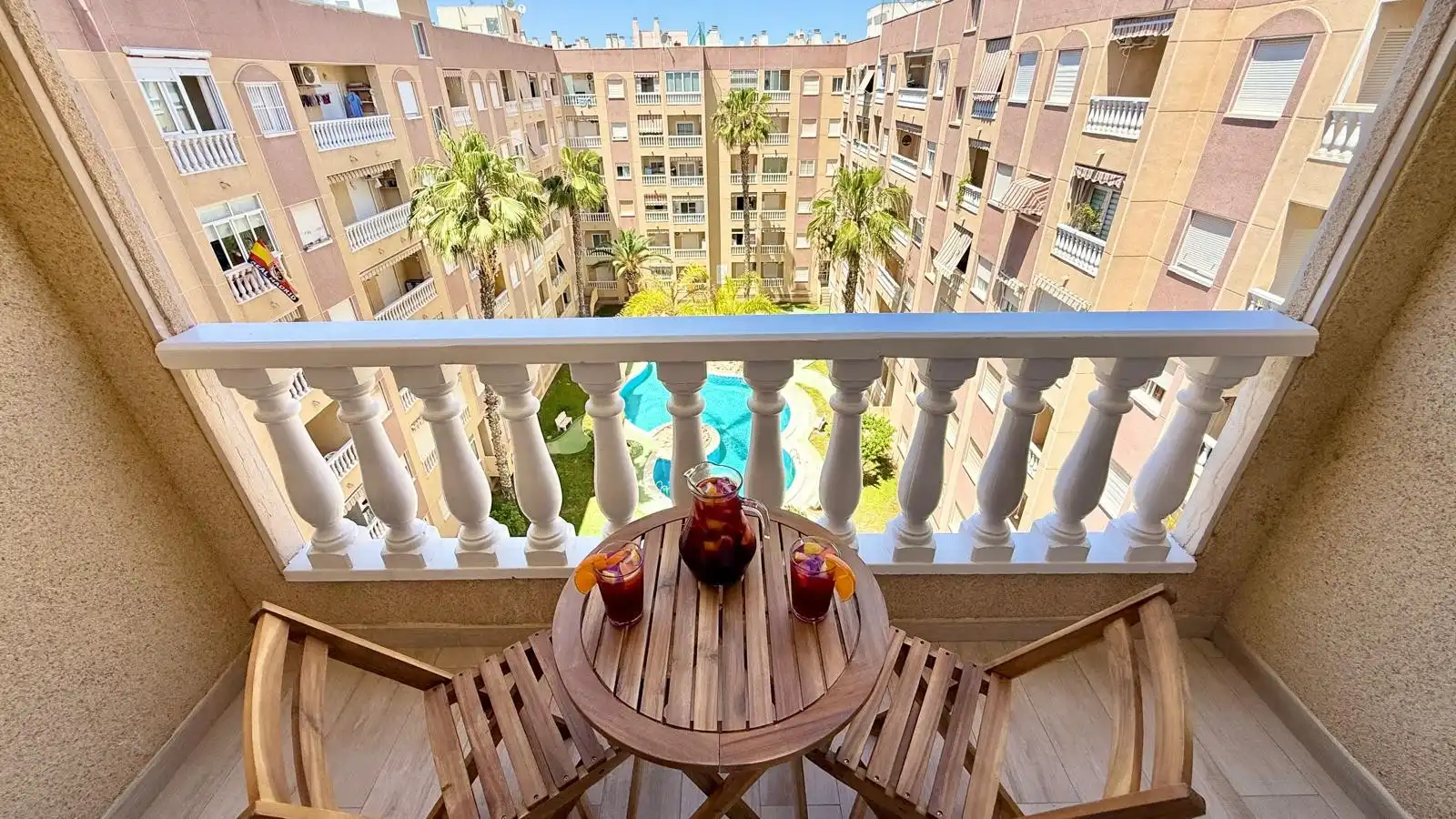 Balcony of Apartments for rent in Torrevieja  with Air Conditioner, Heating and Terrace