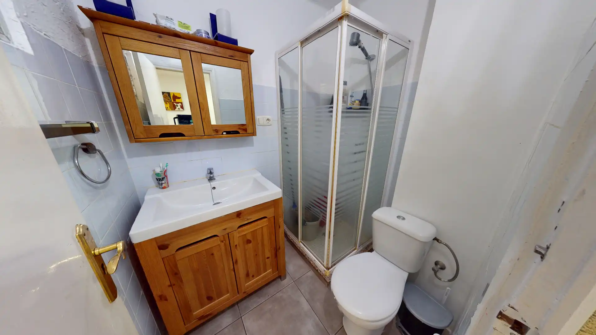 Badezimmer von Wohnung zum Verkauf in Alcoy / Alcoi mit Ofen, Balkon und Internet