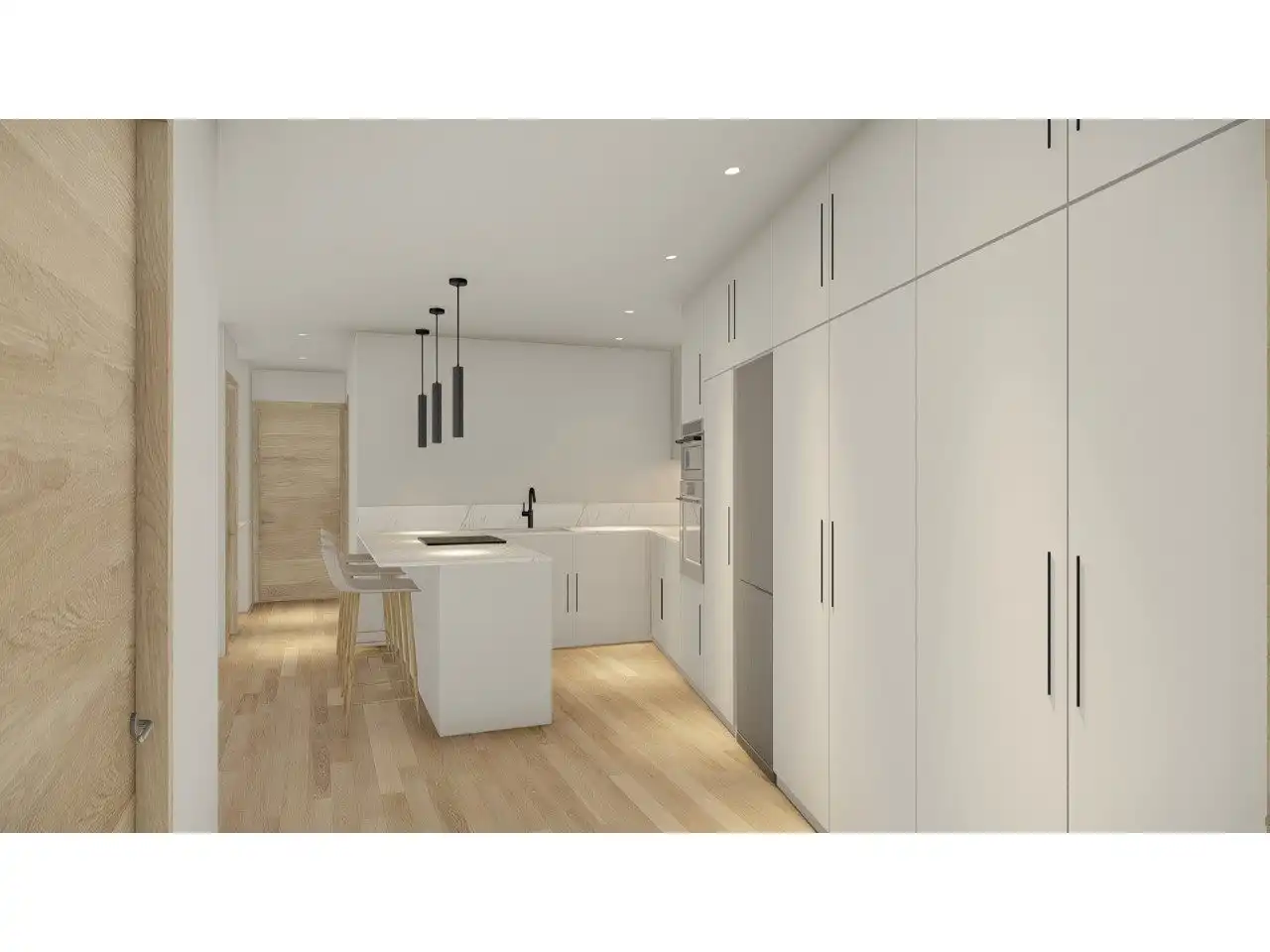 Küche von Wohnung zum Verkauf in Sueca mit Klimaanlage und Heizung