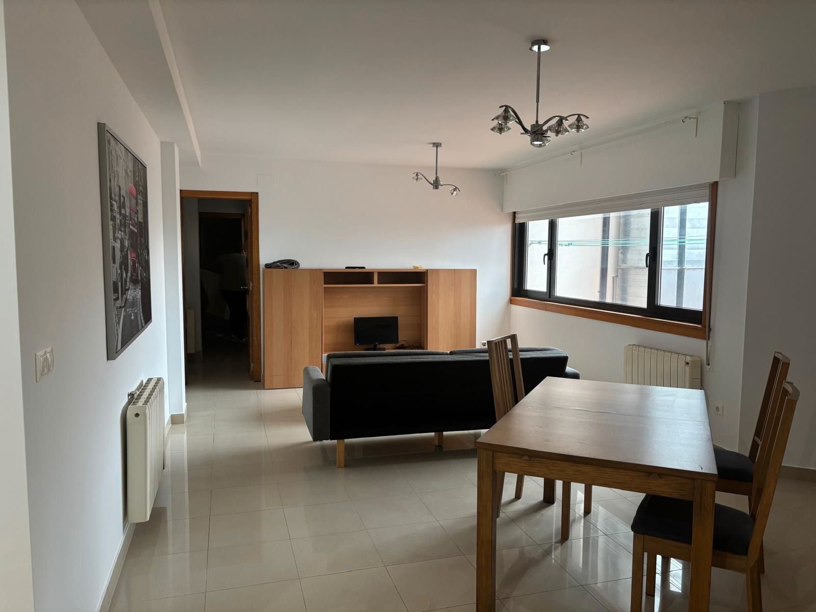 Living room of Flat to rent in Ponteceso  with Heating, Parquet flooring and Terrace