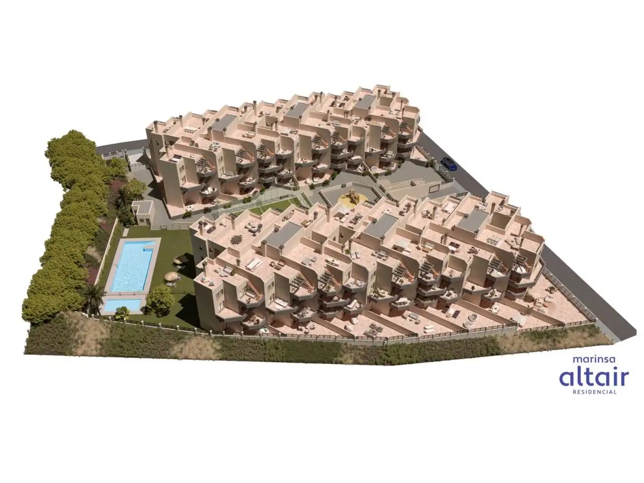 Vista exterior de Piso en venta en Torrox con Terraza, Trastero y Piscina comunitaria