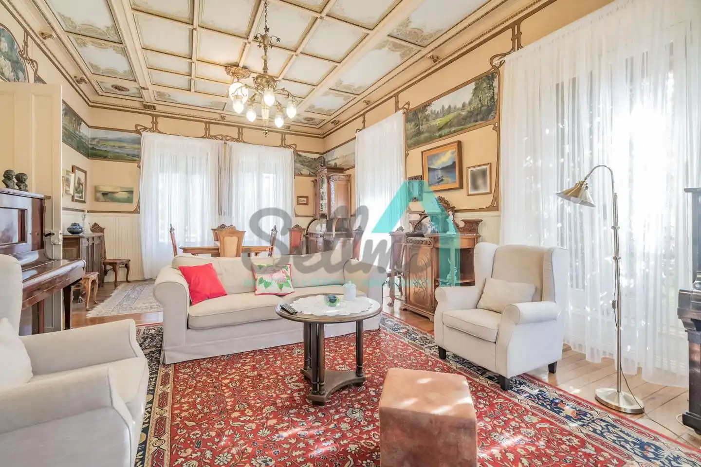 Living room of Houses for sale in Pravia  with Heating, Private garden and Parquet flooring