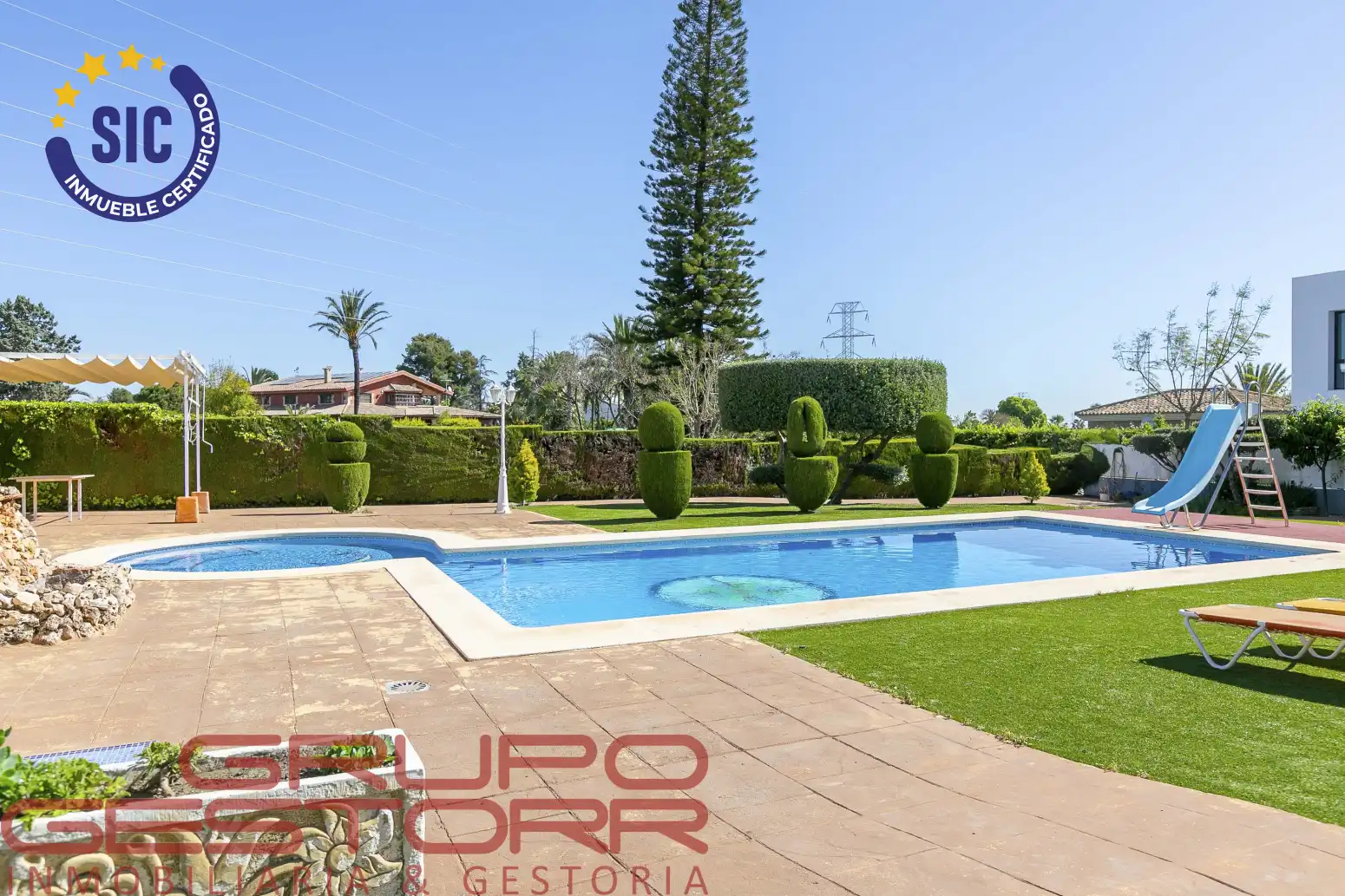 Piscina de Casa o chalet en venta en Valencia con Aire acondicionado, Calefacción y Jardín privado
