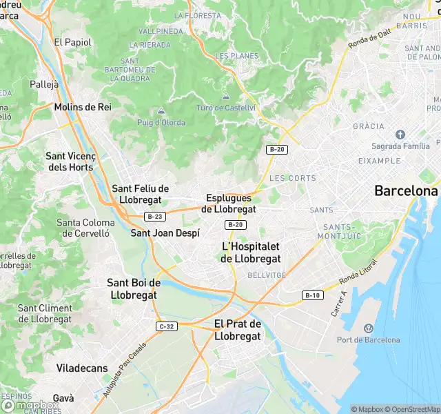 Vista exterior de Piso en venta en L'Hospitalet de Llobregat