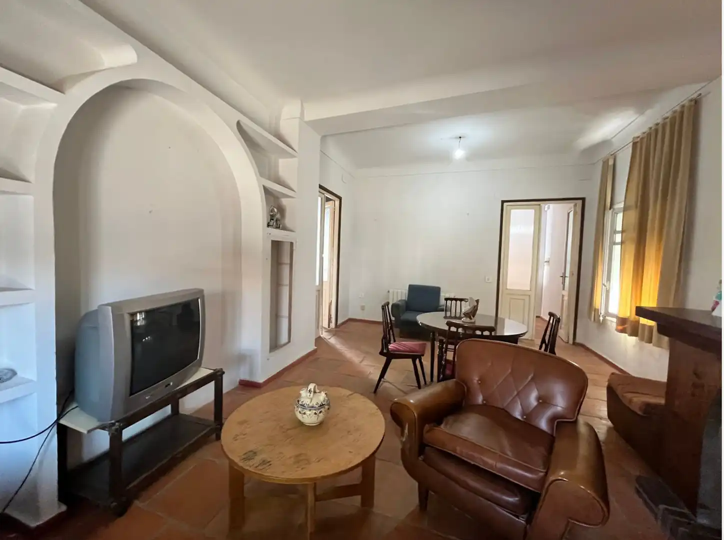 Living room of Houses for sale in Cañada de Calatrava  with Air Conditioner, Private garden and Storage room