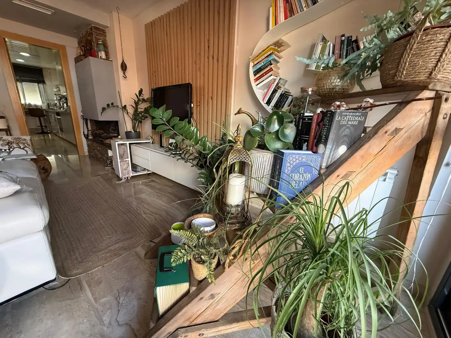 Sala d'estar de Àtic de lloguer en Sabadell amb Calefacció, Terrassa i Traster