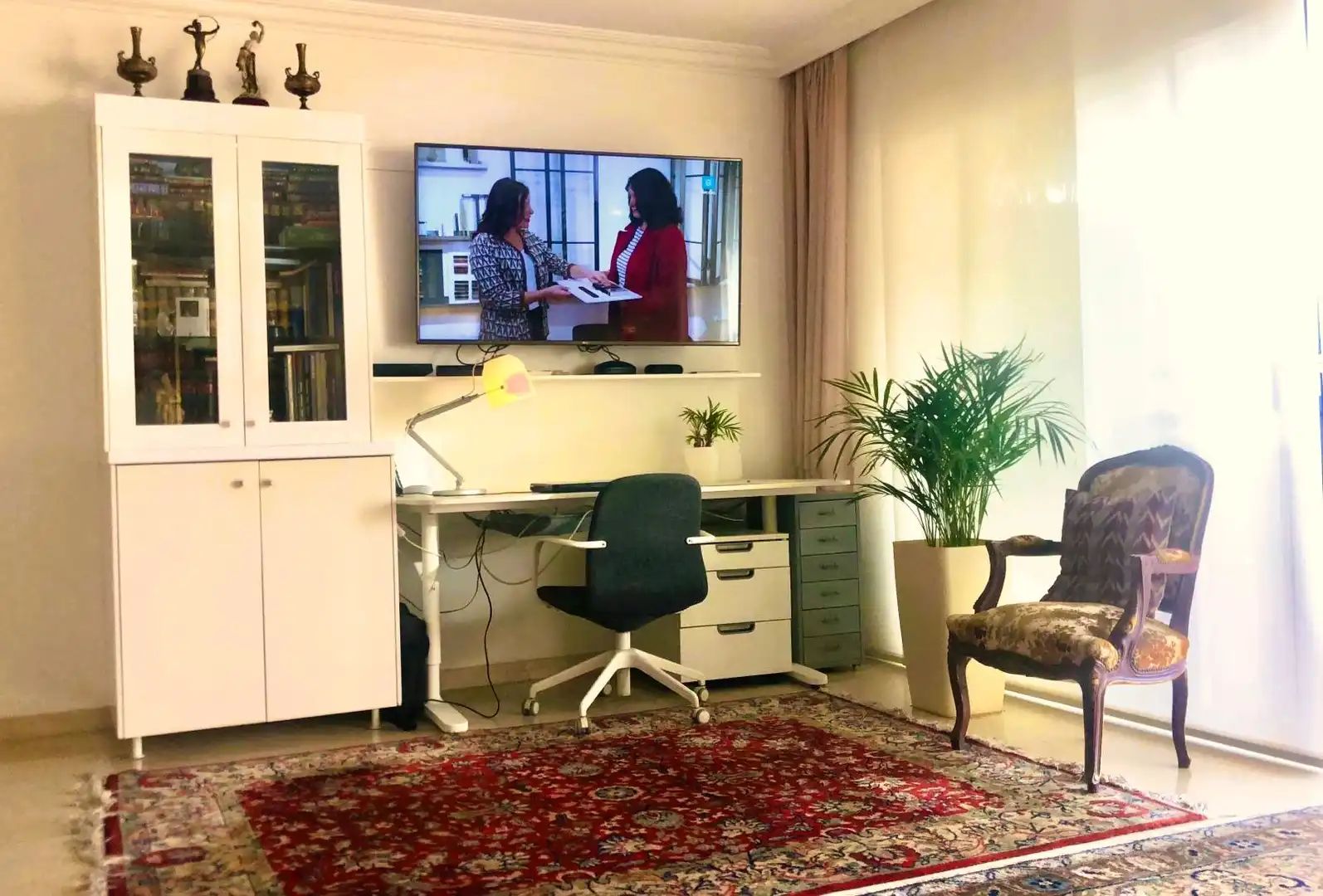 Wohnzimmer von Dachboden zur Miete in Puerto de la Cruz mit Klimaanlage, Privatgarten und Terrasse