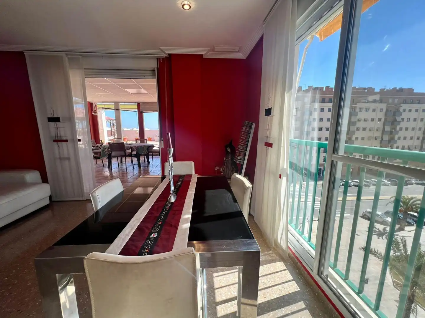 Comedor de Ático de alquiler en Elche / Elx con Aire acondicionado, Calefacción y Terraza