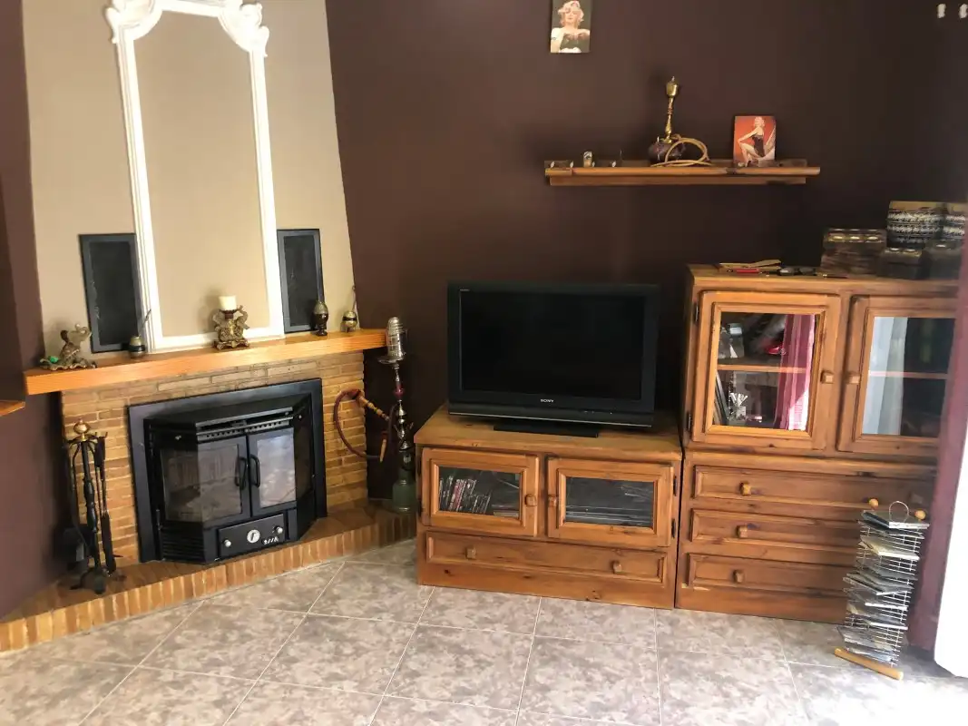 Sala d'estar de Casa adosada en venda en Ròtova amb Aire condicionat, Moblat i Balcó