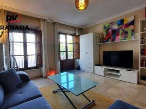 Living room of Flat to rent in  Granada Capital  with Air Conditioner and Balcony