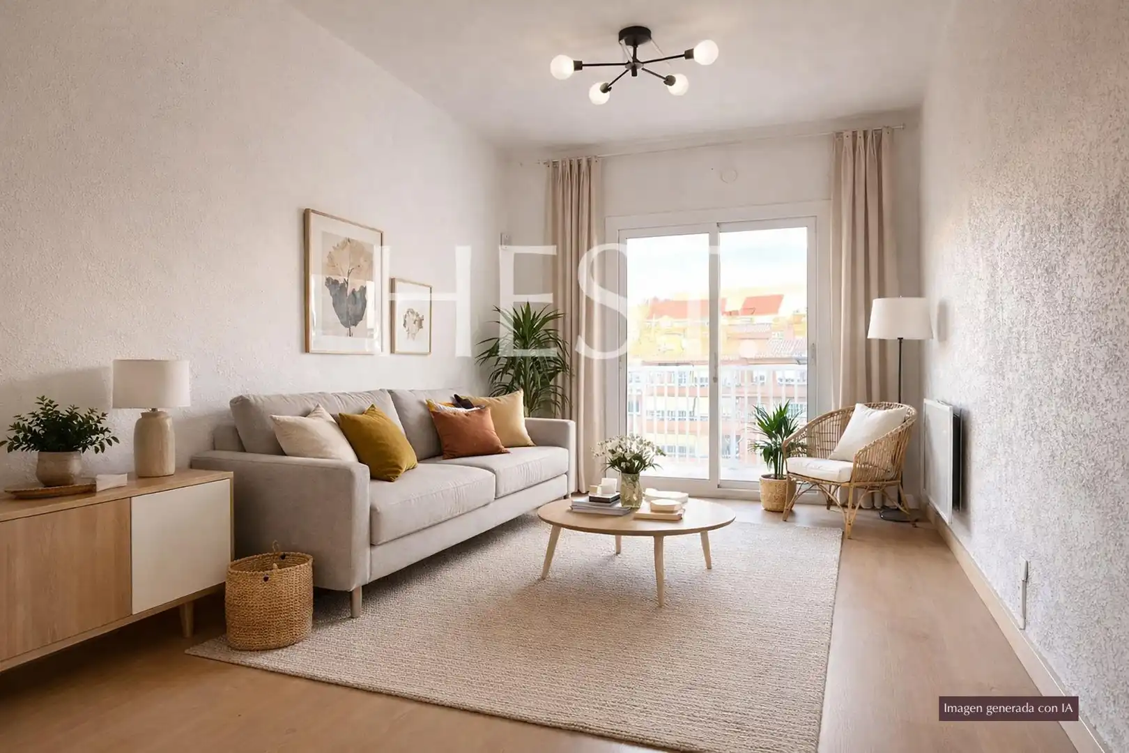 Sala de estar de Piso en venta en  Barcelona Capital con Calefacción