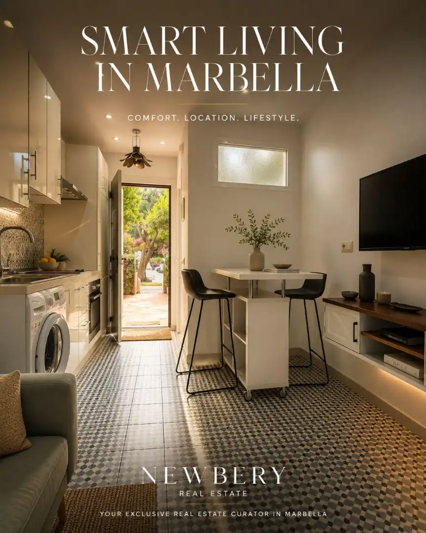 Küche von Wohnung zur Miete in Estepona mit Klimaanlage, Terrasse und Möbliert