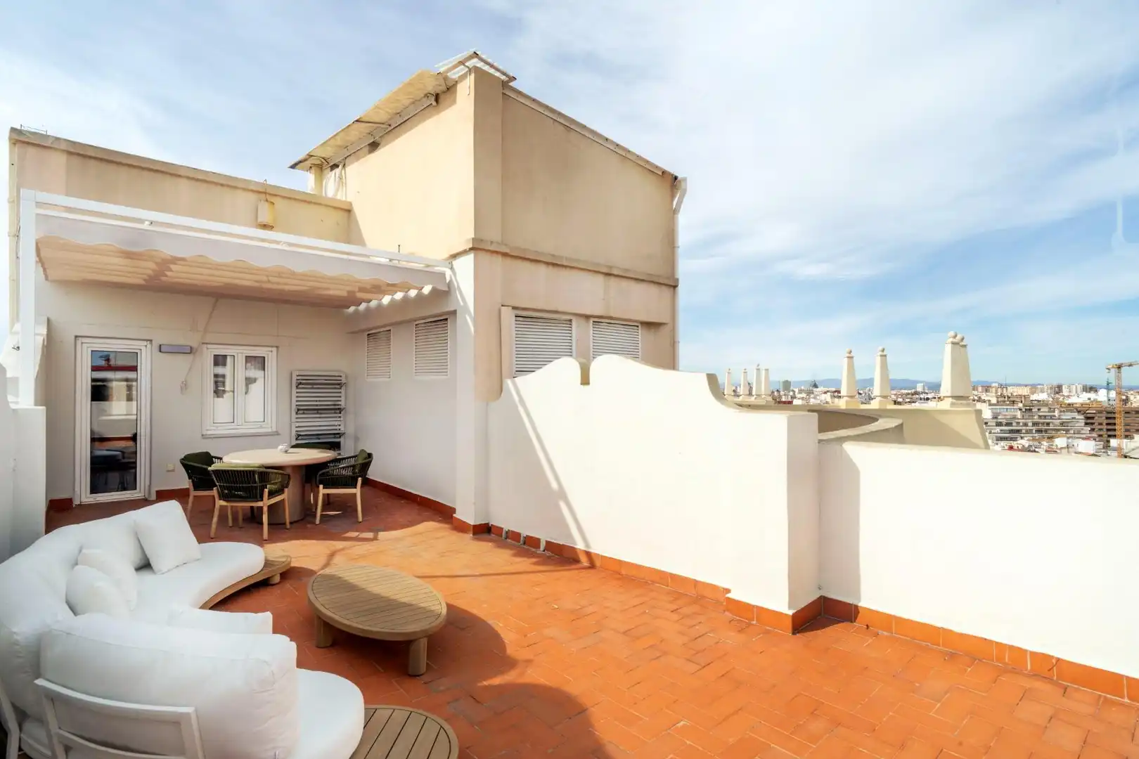 Terrace of Attic for rent in Valencia  with Air Conditioner, Heating and Terrace
