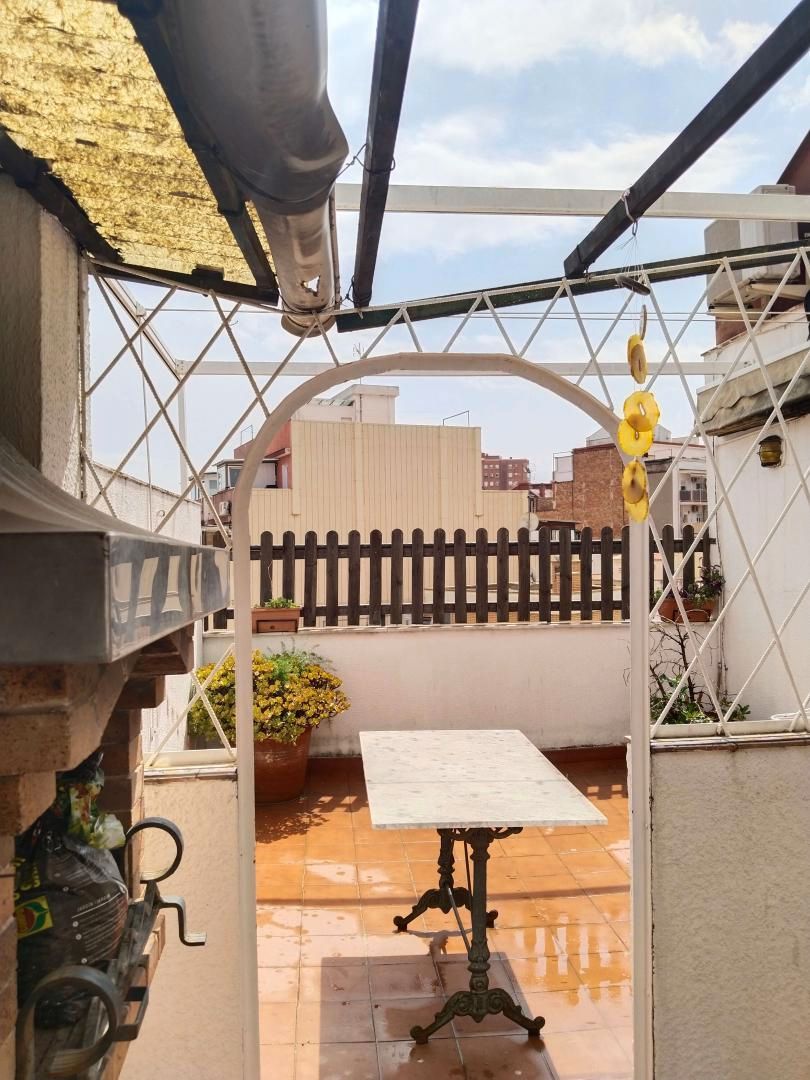 Terrace of Flat to rent in  Barcelona Capital  with Air Conditioner, Heating and Parquet flooring
