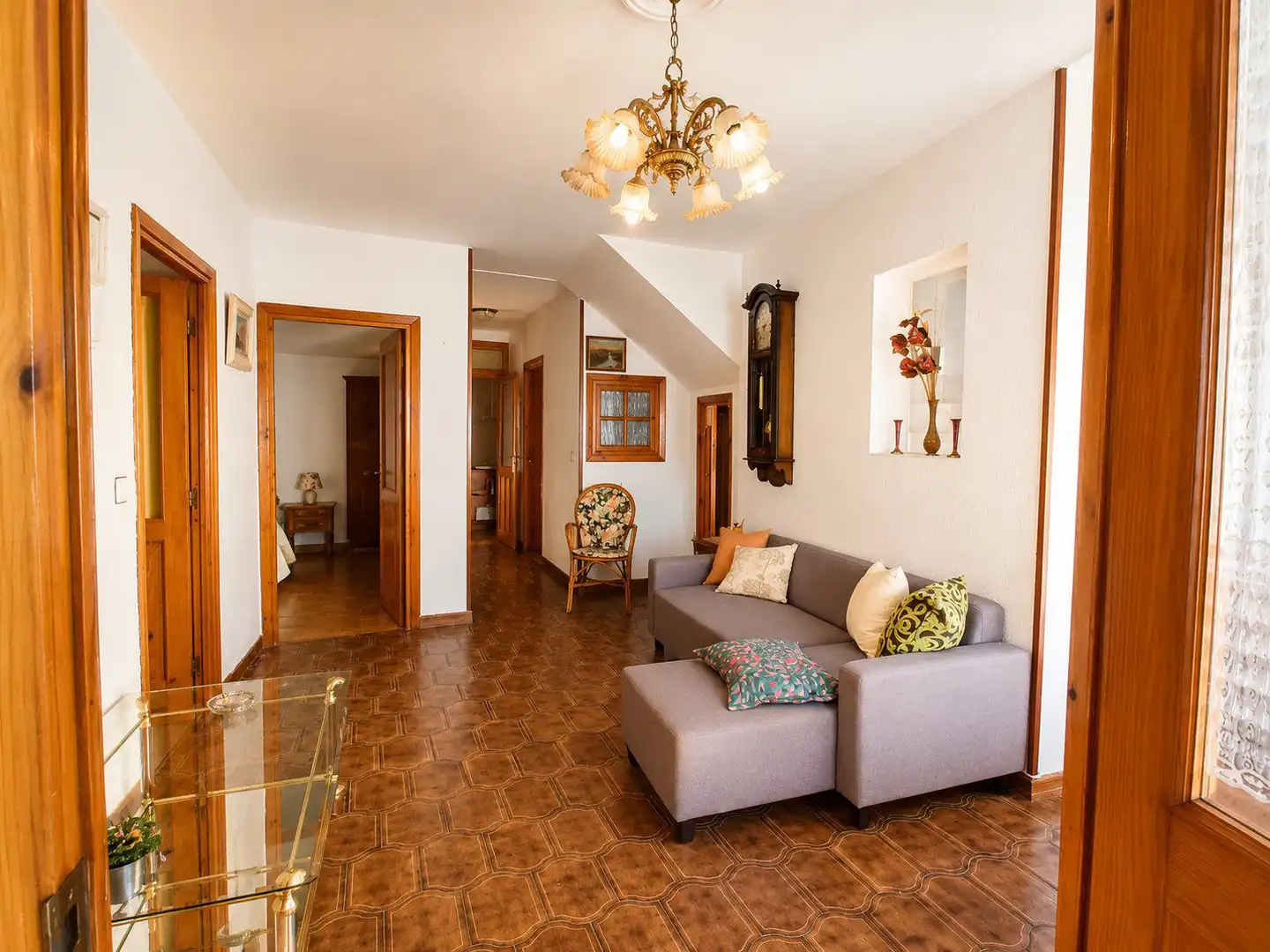 Living room of Houses for sale in Peralejos de Abajo  with Heating, Terrace and Furnished