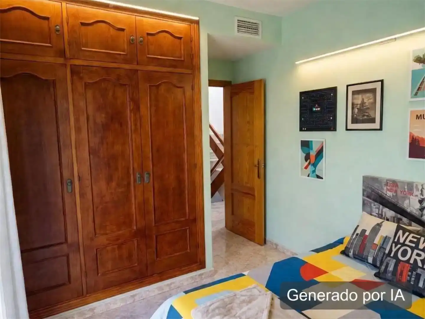 Dormitori de Casa adosada en venda en Málaga Capital amb Aire condicionat i Balcó