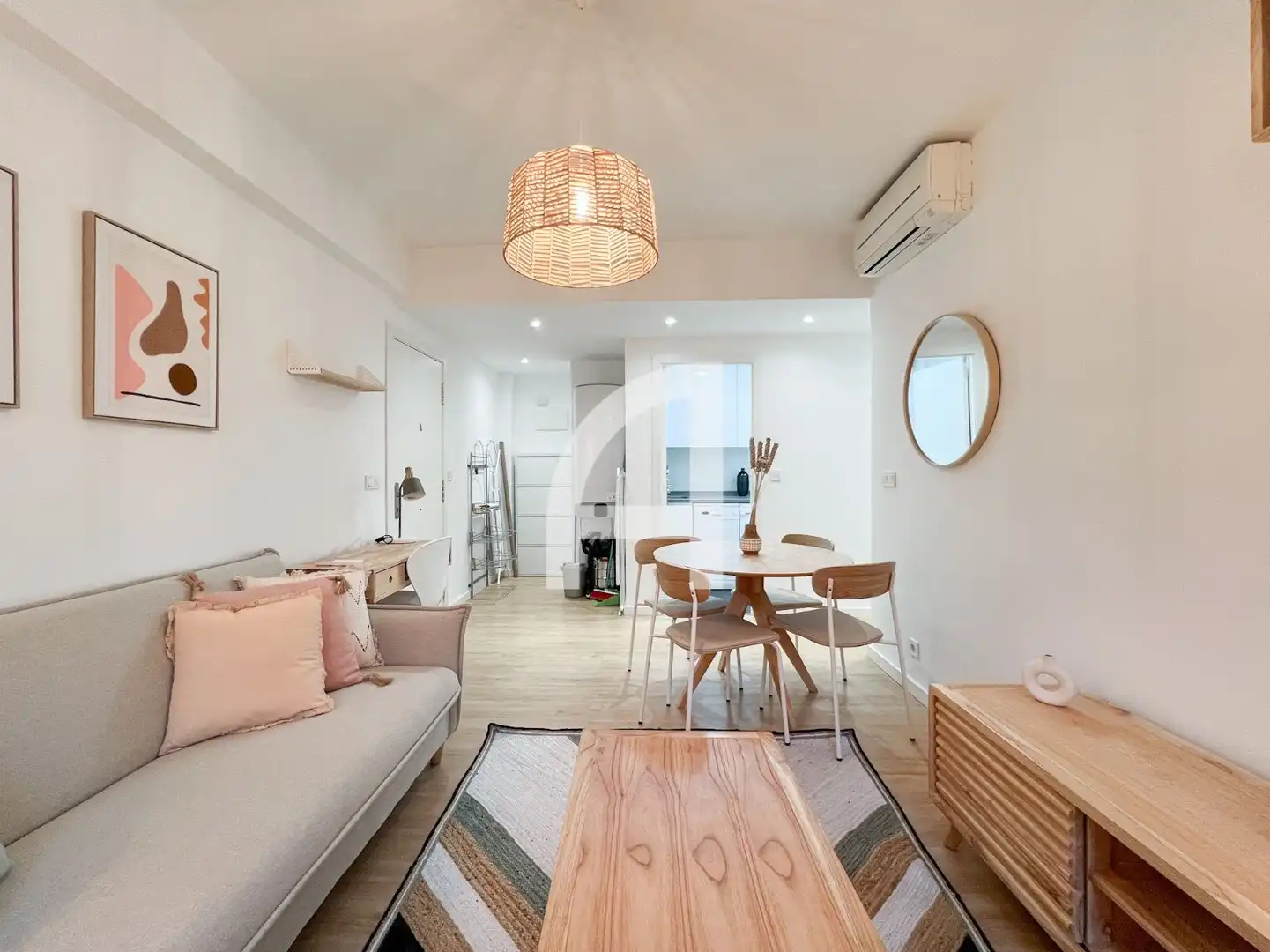 Sala de estar de Piso de alquiler en Madrid con Aire acondicionado, Calefacción y Amueblado