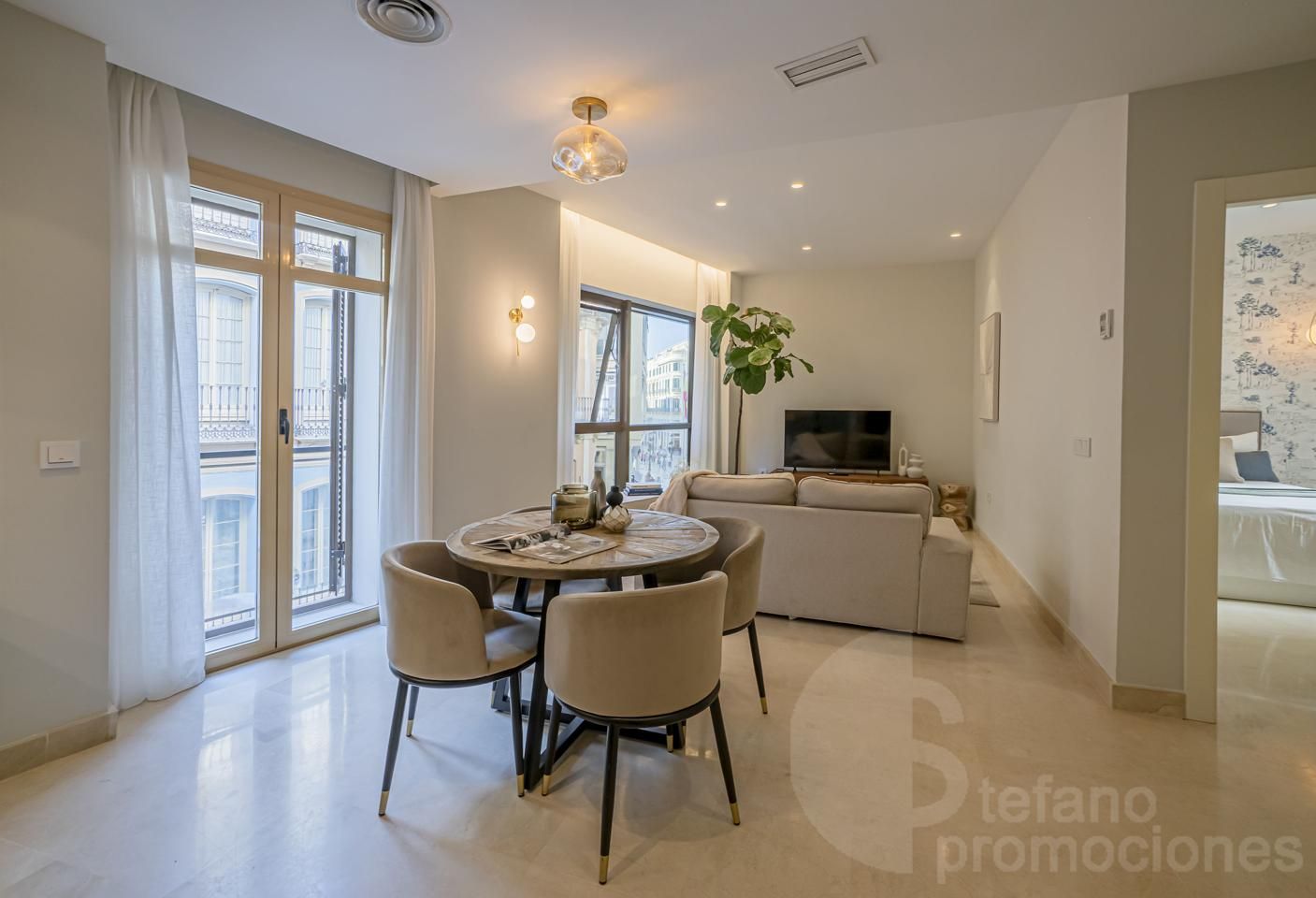Living room of Flat for sale in Málaga Capital  with Air Conditioner, Heating and Balcony