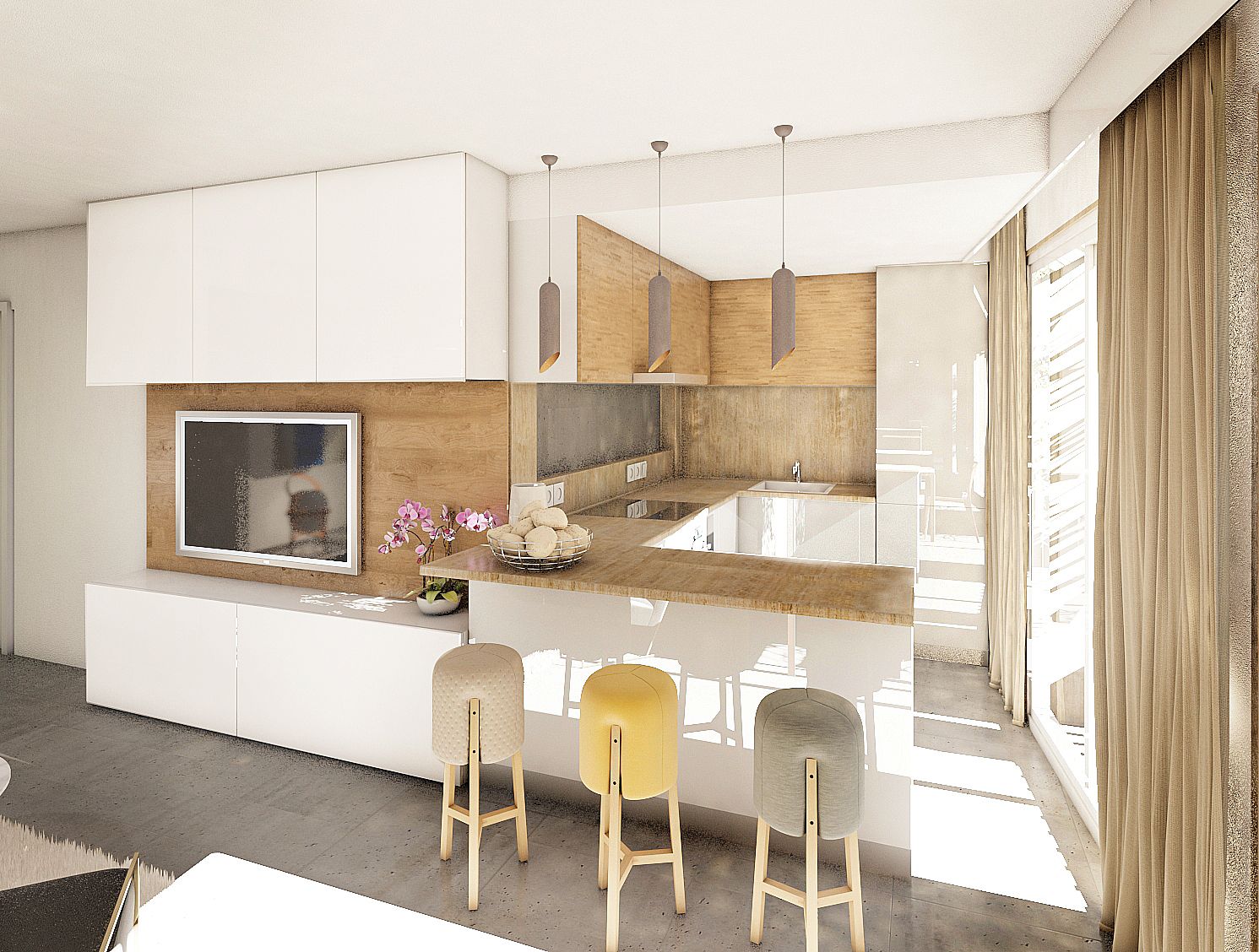 Kitchen of Duplex for sale in  Barcelona Capital  with Air Conditioner, Heating and Parquet flooring