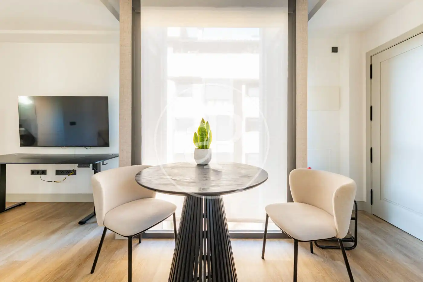 Esszimmer von Wohnung zur Miete in Madrid mit Klimaanlage, Heizung und Privatgarten