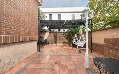 Terrace of Single-family semi-detached for sale in  Madrid Capital  with Air Conditioner, Heating and Private garden