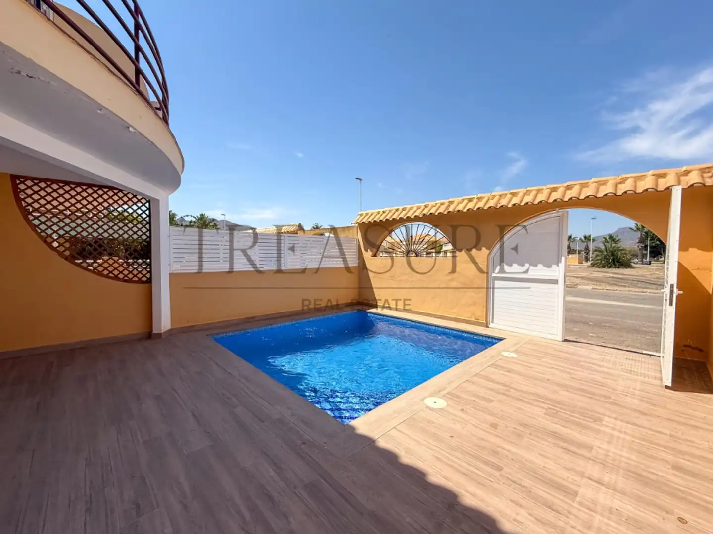 Piscina de Casa adosada en venta en Mazarrón con Aire acondicionado, Calefacción y Terraza