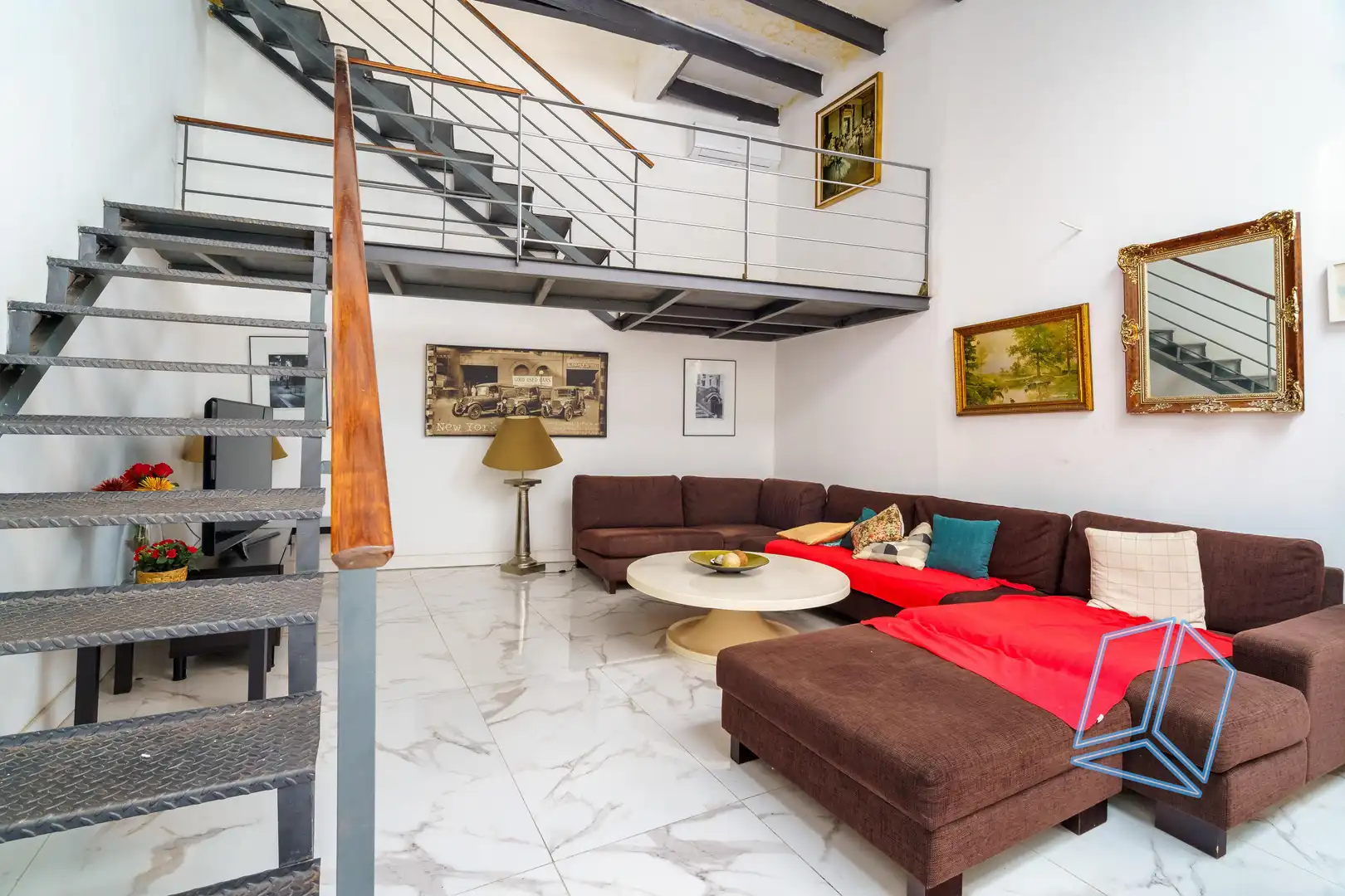 Wohnzimmer von Erdgeschoss zum Verkauf in  Barcelona Capital mit Terrasse