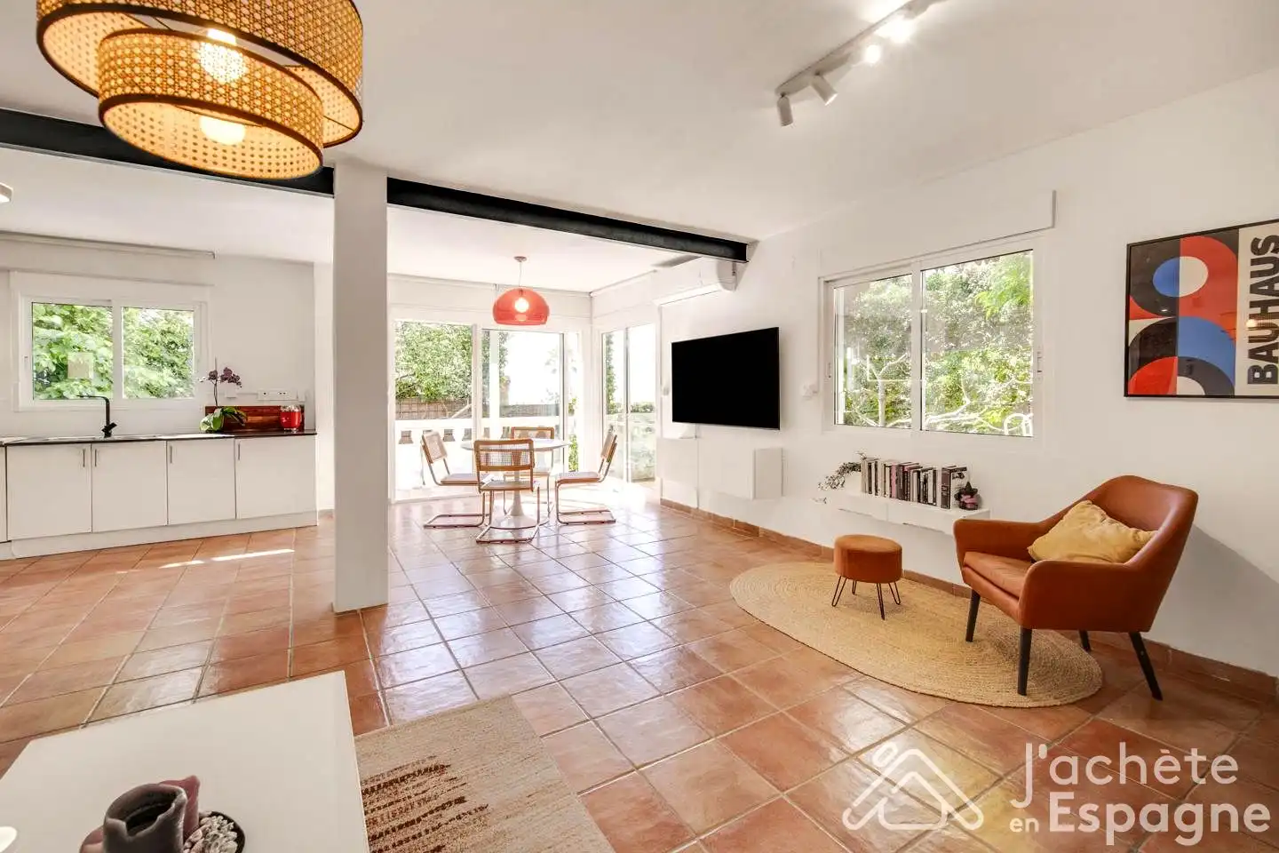 Sala d'estar de Casa o xalet en venda en Vinaròs amb Aire condicionat, Jardí privat i Terrassa
