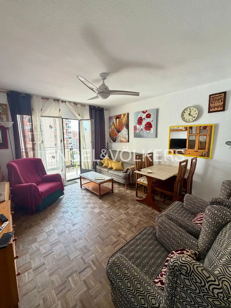 Terraza de Piso de alquiler en Valencia con Calefacción, Parquet y Amueblado