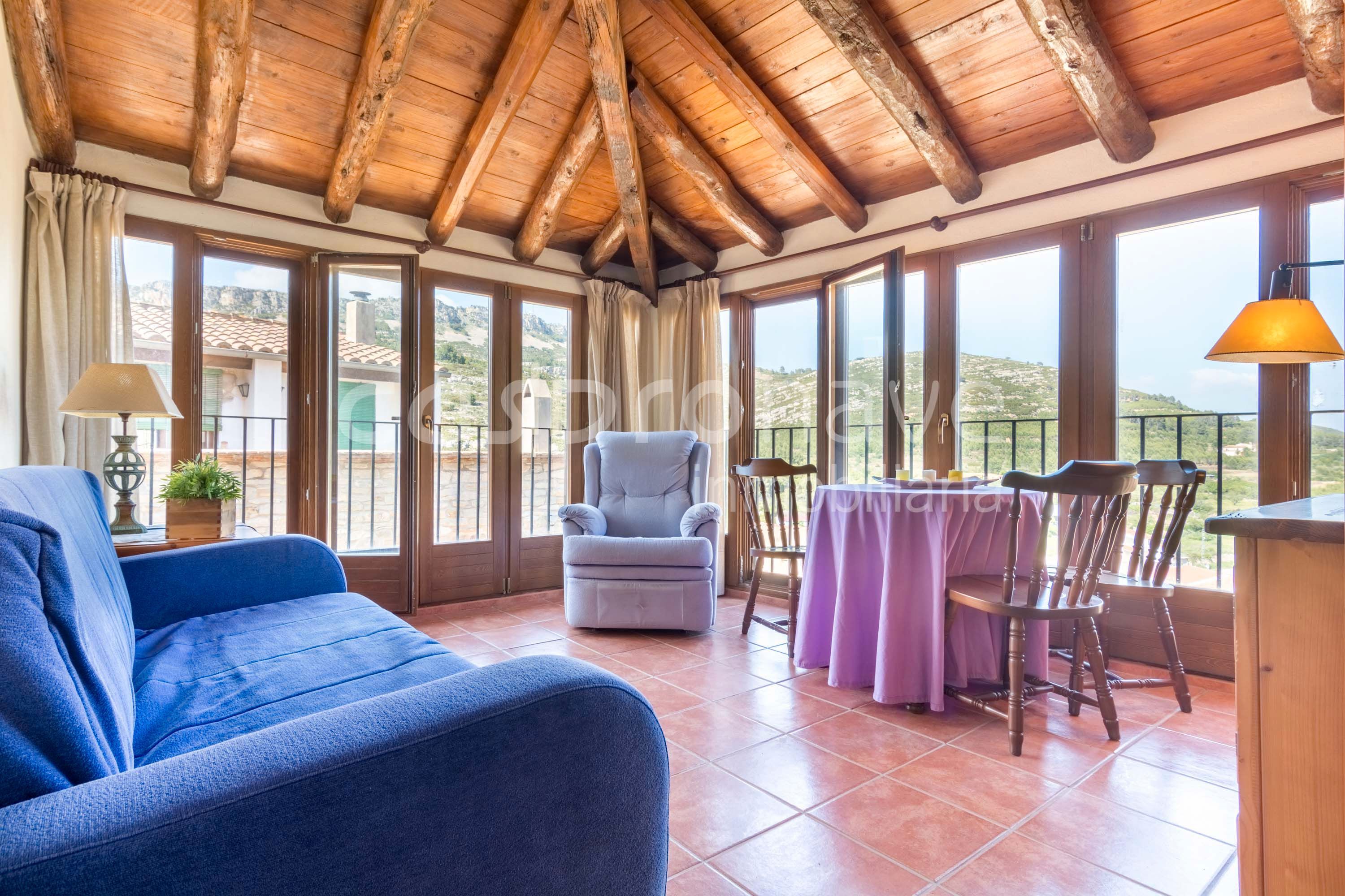 Sala d'estar de Finca rústica en venda en Xert amb Terrassa