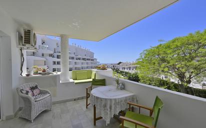 Terrassa de Apartament en venda en Mijas amb Aire condicionat, Terrassa i Piscina