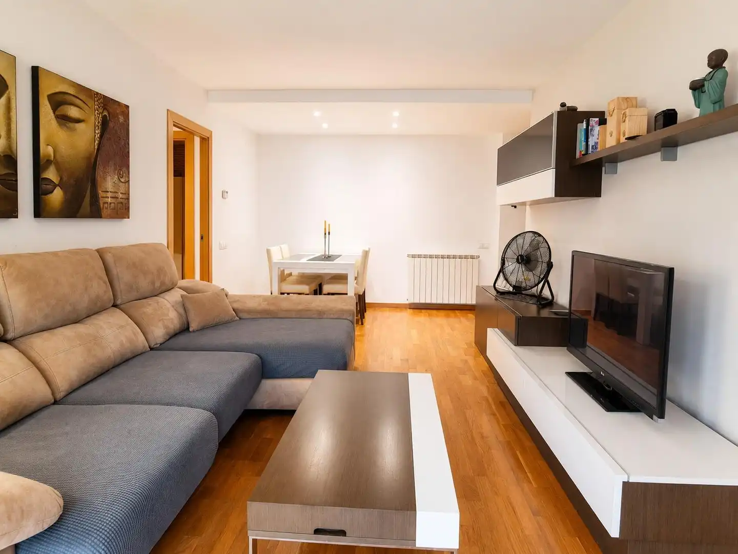Living room of Flat for sale in Sentmenat  with Air Conditioner, Heating and Parquet flooring