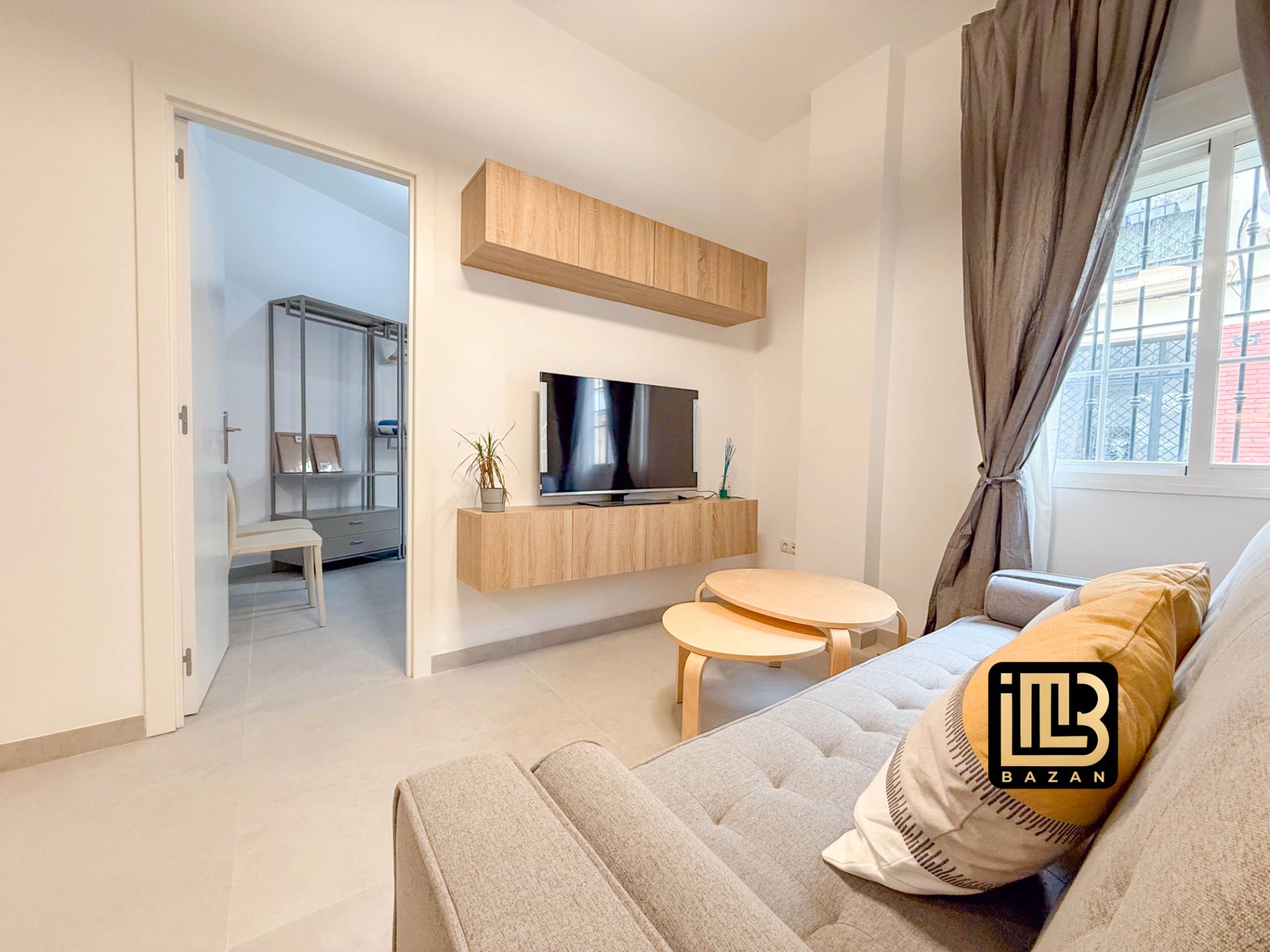 Sala d'estar de Pis en venda en Málaga Capital amb Moblat, Rentadora i TV