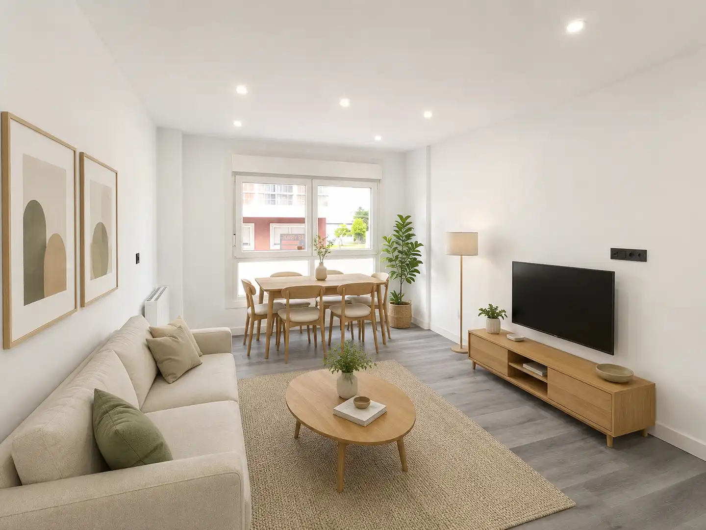 Sala de estar de Piso en venta en Vigo  con Calefacción, Trastero y Horno