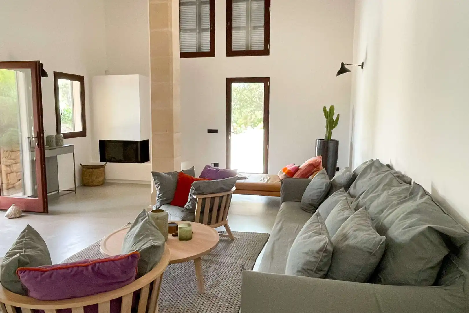 Living room of Country homes for rent in Artà  with Air Conditioner, Heating and Terrace