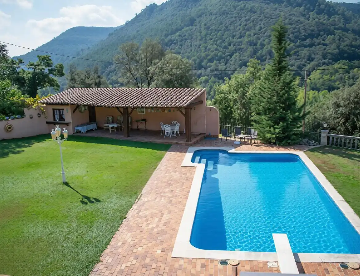 Jardín de Casa o chalet en venta en Tagamanent con Jardín privado, Terraza y Piscina