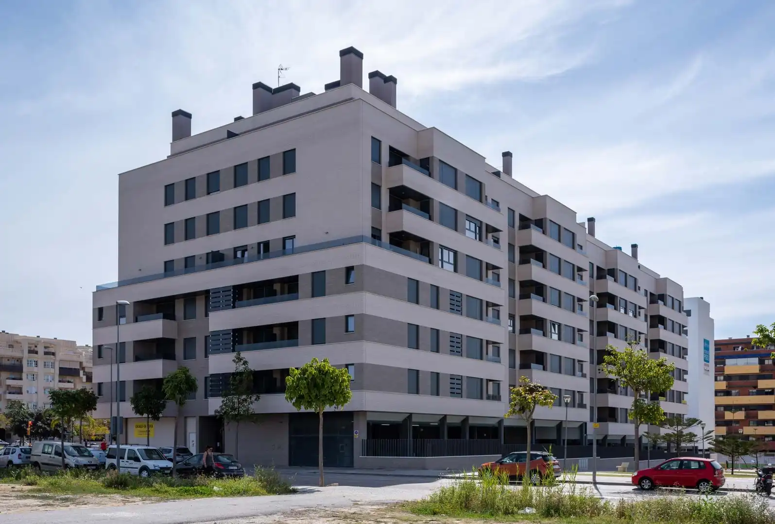 Exterior view of Flat for sale in Málaga  with Parquet flooring, Terrace and Storage room