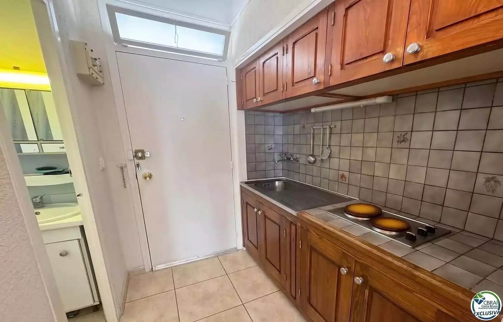 Kitchen of Flat for sale in Roses  with Terrace and Furnished