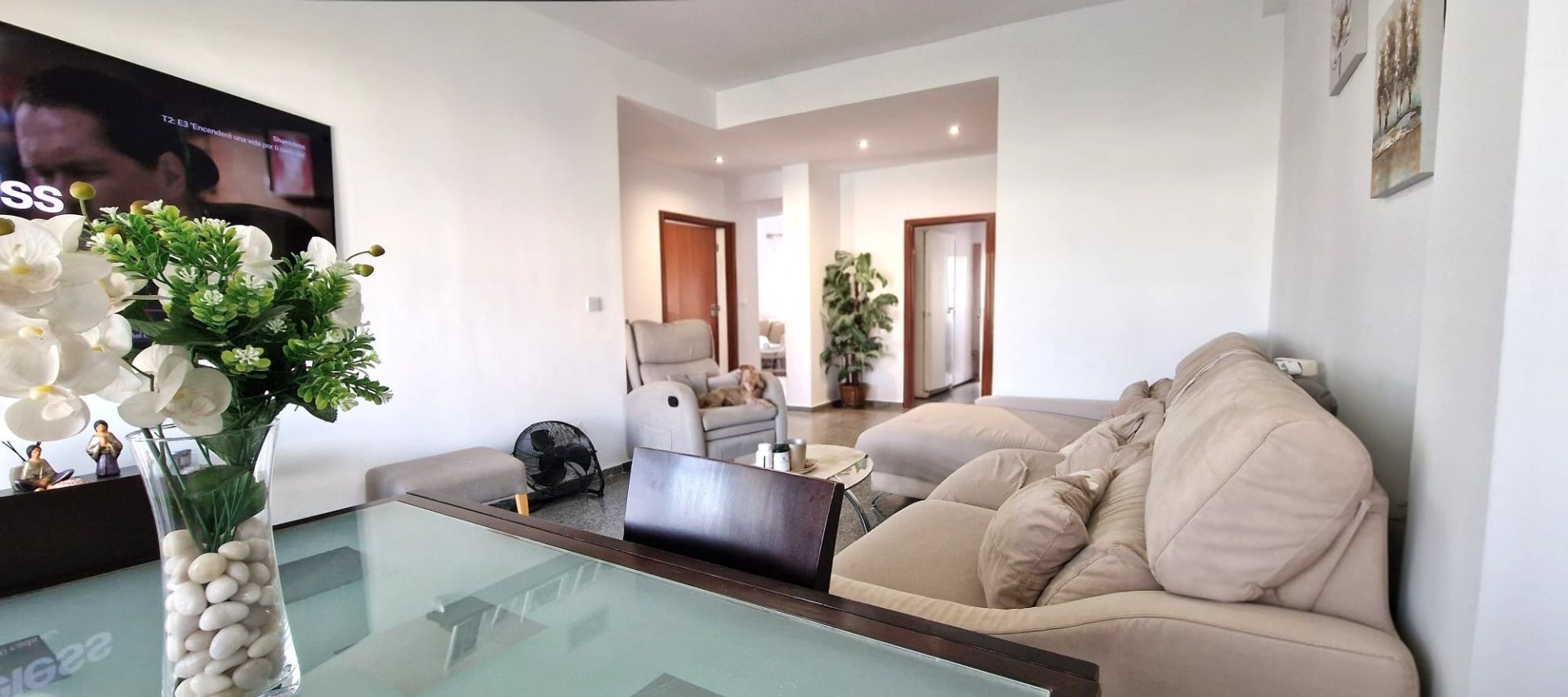 Sala de estar de Piso en venta en Estepona con Aire acondicionado, Calefacción y Terraza