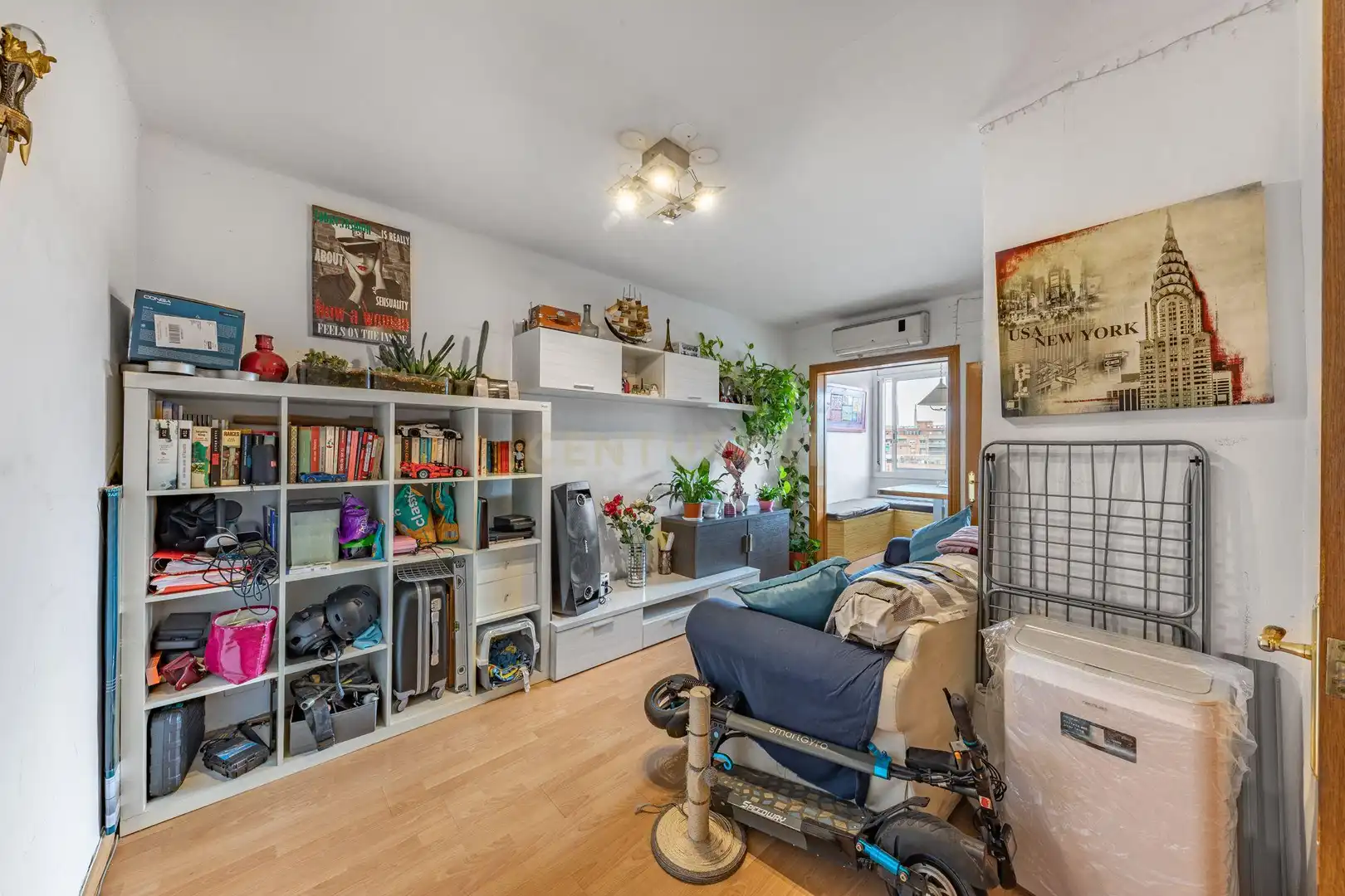 Sala d'estar de Apartament en venda en Badalona amb Aire condicionat i Balcó