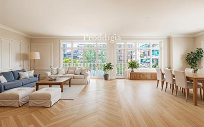 Living room of Flat for sale in  Barcelona Capital  with Air Conditioner, Heating and Terrace