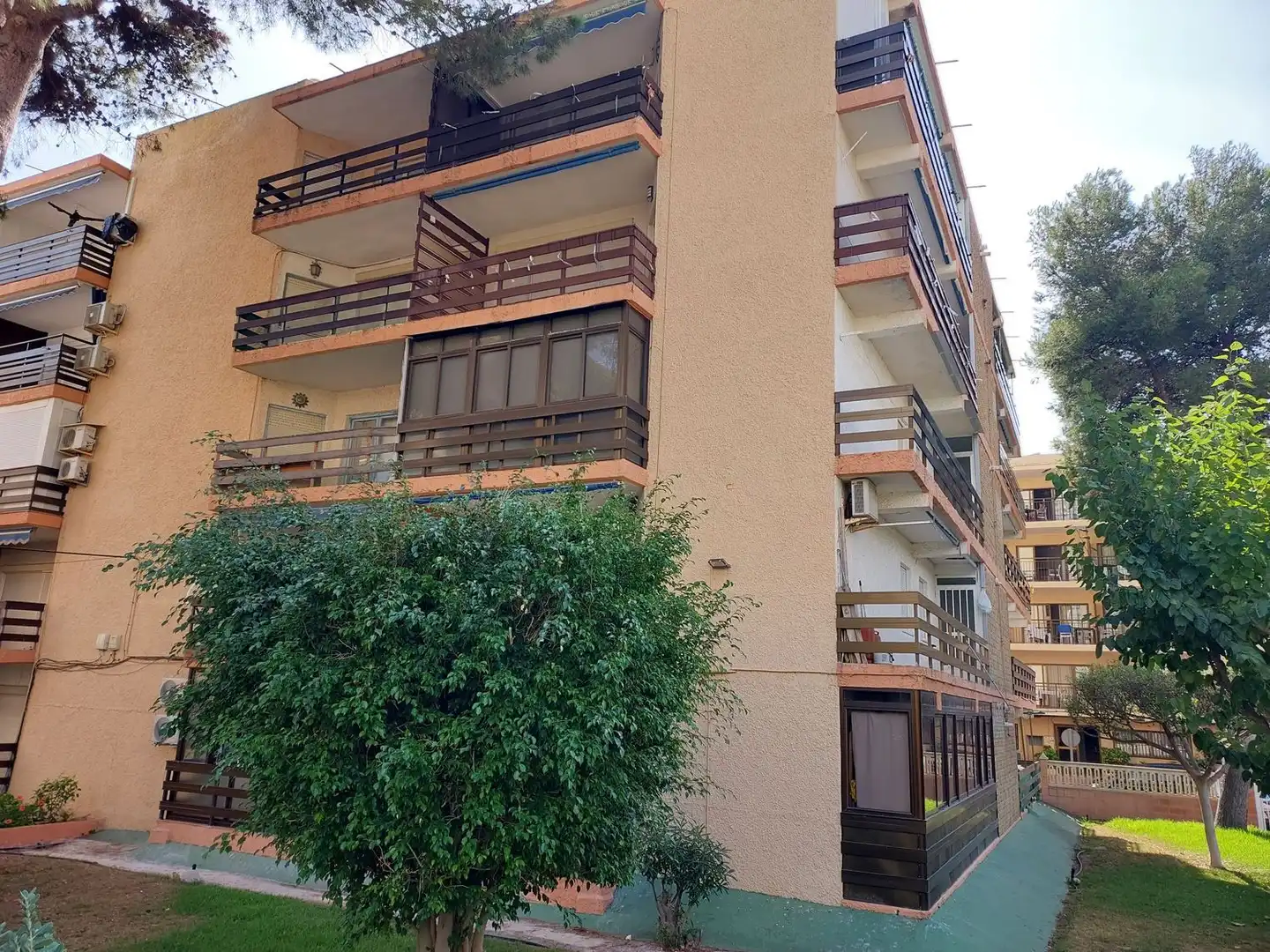 Exterior view of Flat for sale in El Campello  with Terrace, Furnished and Community pool