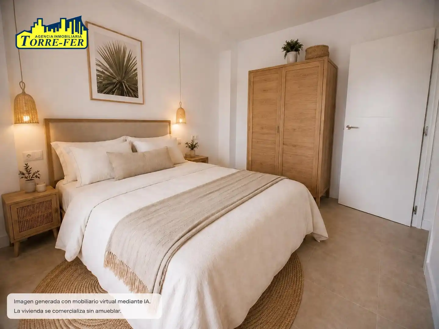 Bedroom of Flat for sale in Almería  with Air Conditioner and Terrace