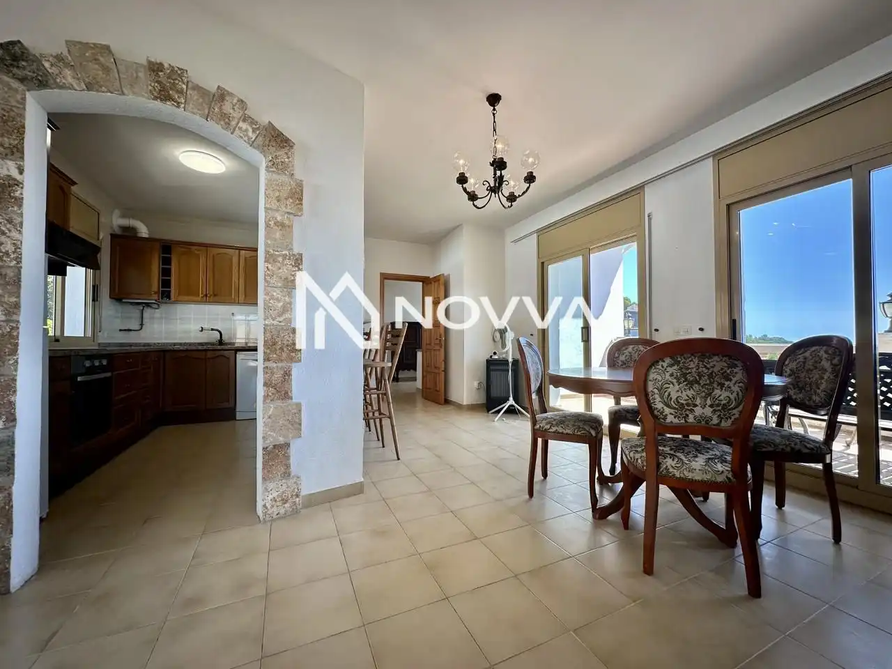 Sala d'estar de Casa o xalet en venda en Lloret de Mar amb Jardí privat, Terrassa i Piscina
