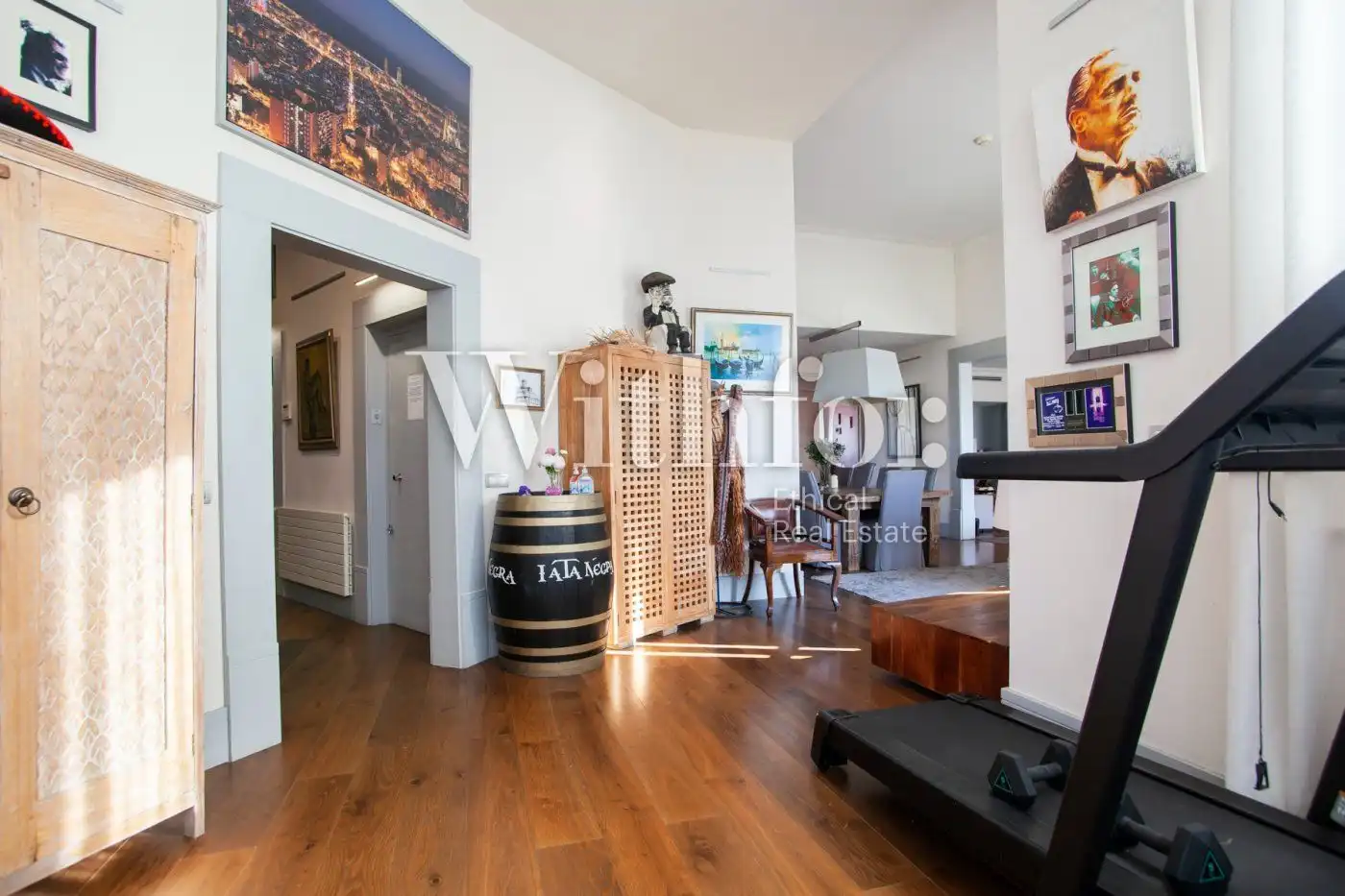 Sala de estar de Ático en venta en Barcelona con Aire acondicionado, Calefacción y Parquet