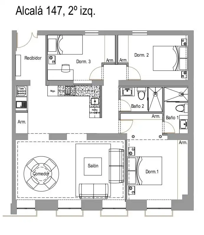 Piso con terraza en venta en Calle Alcalá 147, imagen 62