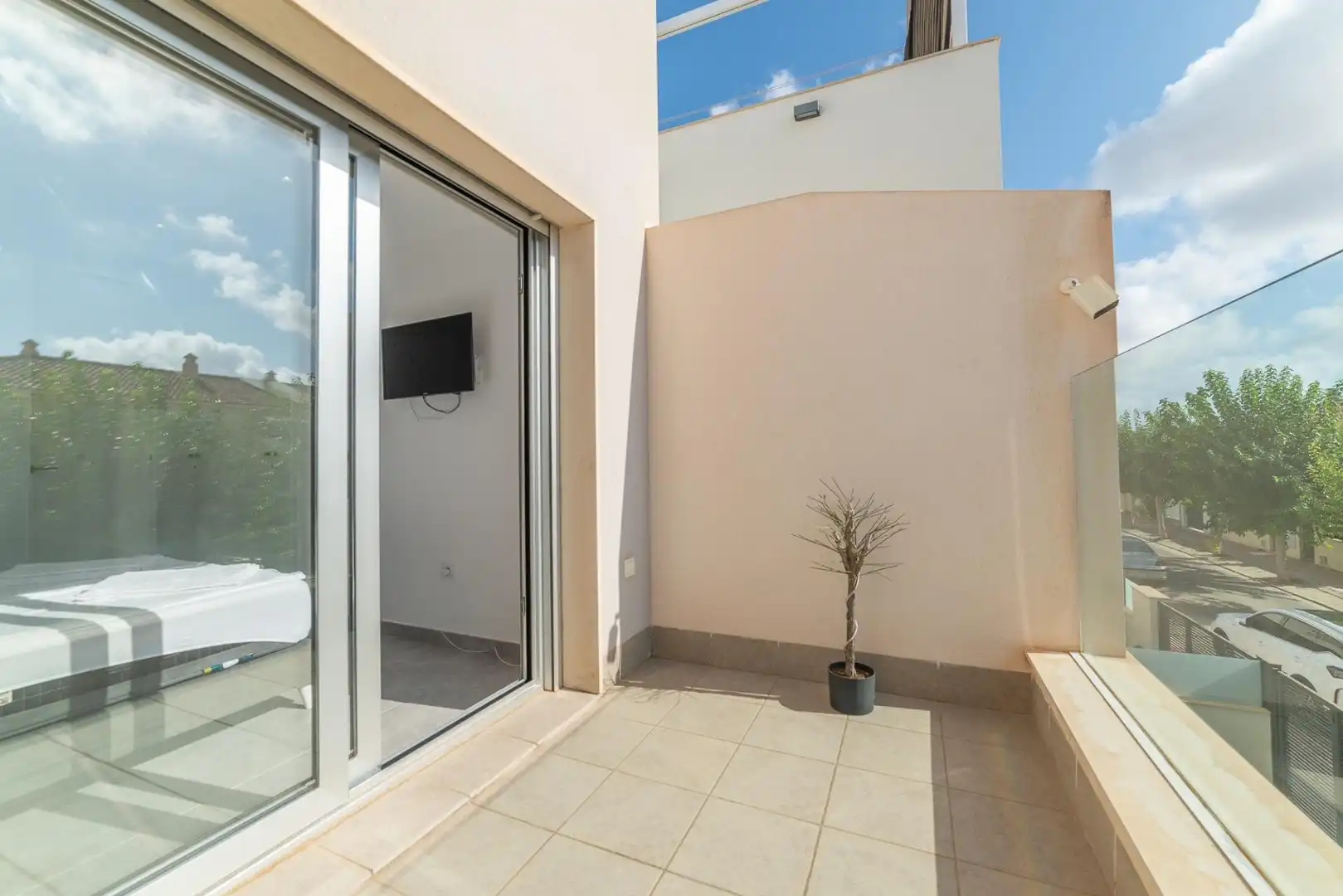 Terrassa de Casa adosada en venda en San Javier amb Aire condicionat, Jardí privat i Terrassa