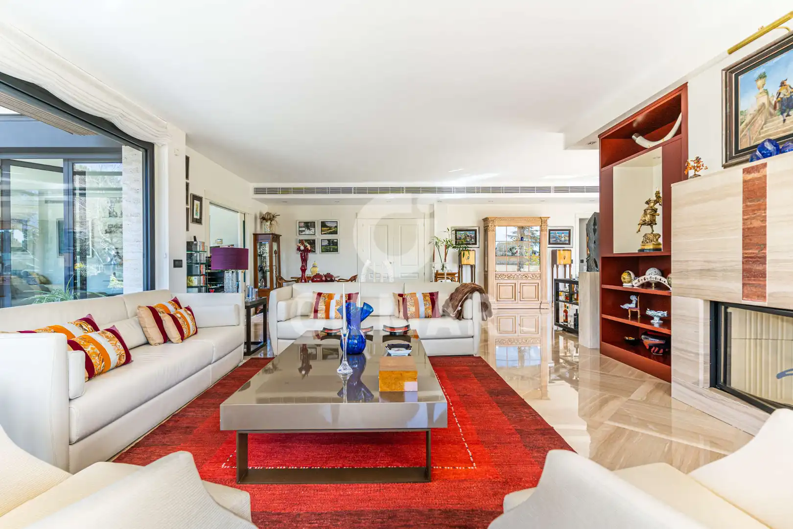 Sala de estar de Casa o chalet en venta en Las Rozas de Madrid con Aire acondicionado, Calefacción y Jardín privado